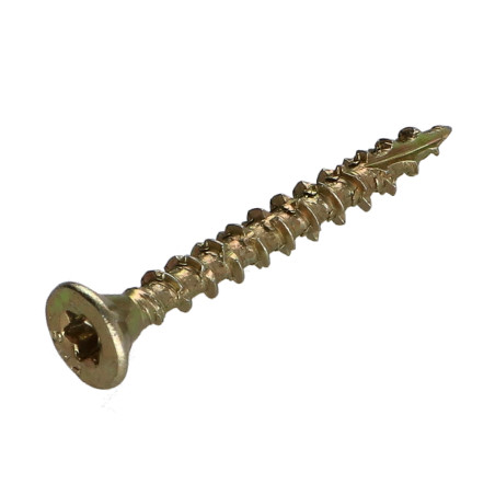 1 x Viti per legno TEKOR Testa Forata Dentellato 4X45 Filettata Su 27 T20 ZBCR3+ cut Chiodo Anti-Spacco 17