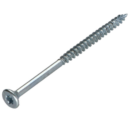1 x Viti per legno TEKOR Testa Forata Dentellato 5X70 Filettata Su 42 T25 Zincate cut Chiodo Anti-Spacco 17
