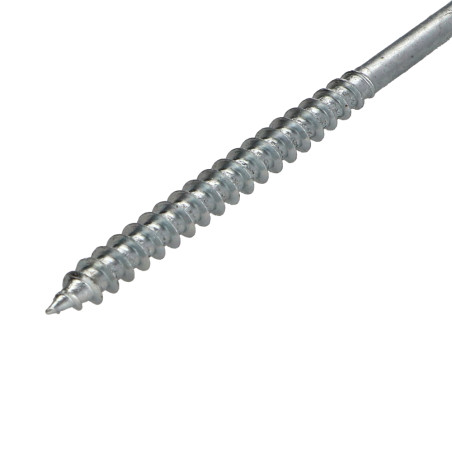 1 x Vite Per Legno E Truciolato Testa Forata Pozi PZ6 6X110 Filettatura Parziale Zincate