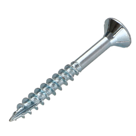 1 x Viti per legno TEKOR Testa Forata Dentellato 5X50 Filettata Su 30 T25 Zincate cut Chiodo Anti-Spacco 17