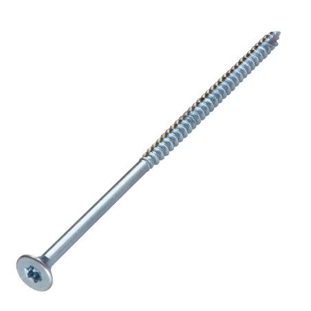 1 x Viti per legno TEKOR Testa Forata Dentellato 5X120 Filettata Su 70 T25 Zincate cut Chiodo Anti-Spacco 17