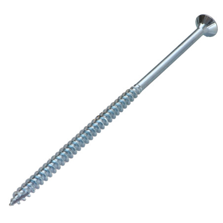 1 x Viti per legno TEKOR Testa Forata Dentellato 5X120 Filettata Su 70 T25 Zincate cut Chiodo Anti-Spacco 17