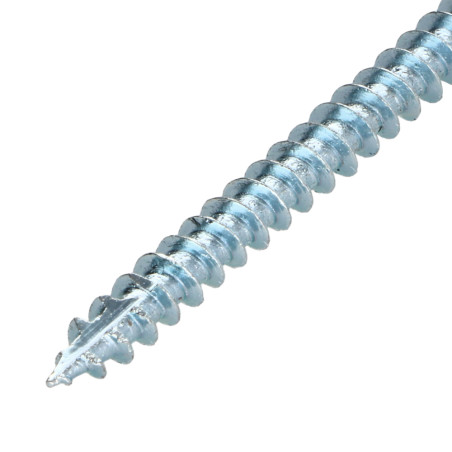 1 x Viti per legno TEKOR Testa Forata Dentellato 5X120 Filettata Su 70 T25 Zincate cut Chiodo Anti-Spacco 17