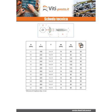 1 x Vite per telaio TEKOR Testa Forata Dentellato T30 6X180 Filettata Su 80 cut Chiodo Anti-Spacco 17 Zincate