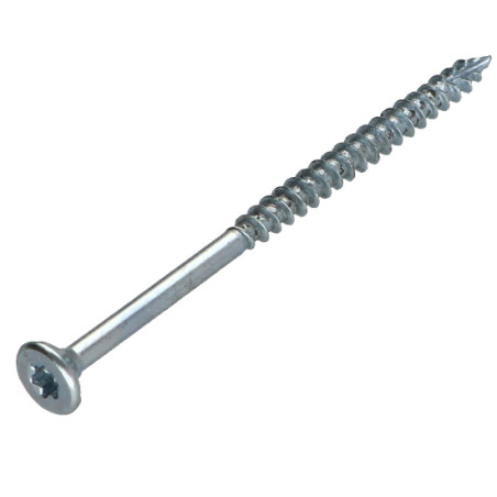 1 x Viti per legno TEKOR Testa Forata Dentellato 5X60 Filettata Su 36 T25 Zincate cut Chiodo Anti-Spacco 17