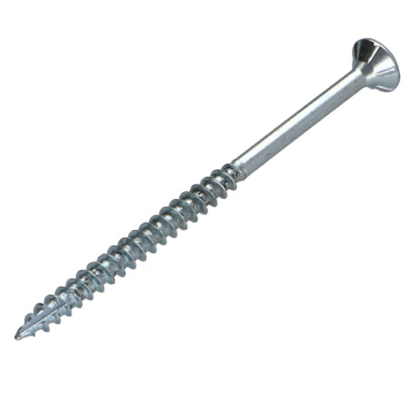 1 x Viti per legno TEKOR Testa Forata Dentellato 5X60 Filettata Su 36 T25 Zincate cut Chiodo Anti-Spacco 17
