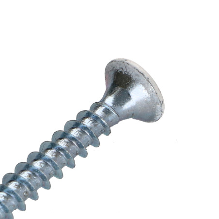 1 x Vite Per Legno E Truciolato Testa Forata Pozi PZ5 4X30 Discussione completa Zincate Laccato Bianco Ral9016 Bianco