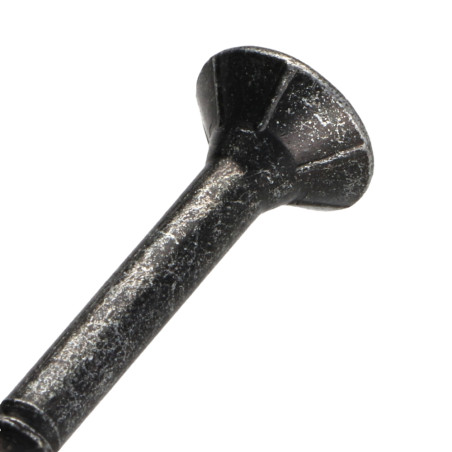 1 x Viti per legno TEKOR Testa Forata Dentellato 6X70 Filettata Su 42 T30 Acciaio Zincato Nero cut Chiodo Anti-Spacco 17