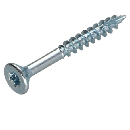 1 x Viti per legno TEKOR Testa Forata Dentellato 4,5X35 Filettata Su 25 T25 Zincate