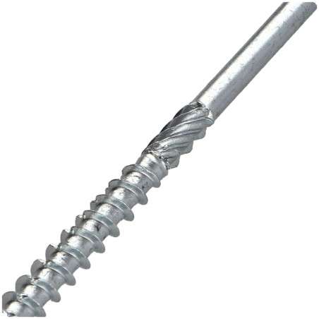 1 x Viti per legno TEKOR Testa Forata Dentellato 5X100 Filettata Su 60 T25 Zincate cut Chiodo Anti-Spacco 17