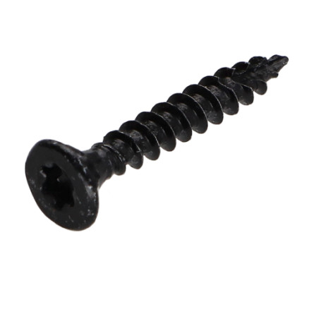 1 x Viti per legno TEKOR Testa Forata Dentellato 4,5X30 T25 Acciaio Zincato Nero Discussione completa cut Chiodo
