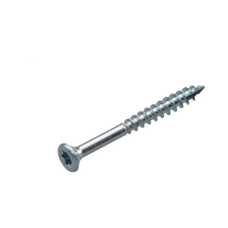 1 x Viti per legno TEKOR Testa Forata Dentellato 4X40 Filettata Su 24 T20 Diametro Della Testa: 7 Zincate cut Chiodo