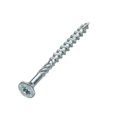 1 x Vite per telaio TEKOR Testa Forata Dentellato T20 4X35 Filettata Su 30 cut Chiodo Anti-Spacco 17 Acciaio Zincato Nero
