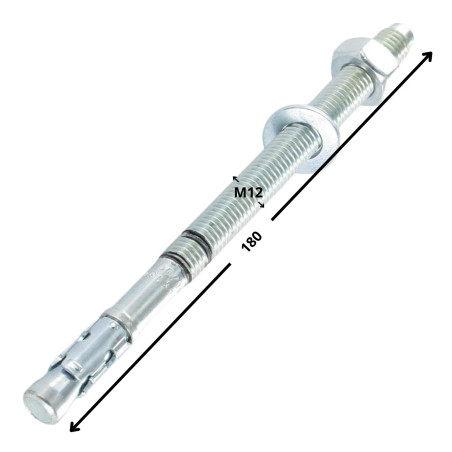 1 x Perno Ancoraggio R-XPTIIIZP M12X180 Zincate RAWLPLUG
