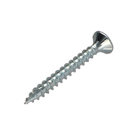 1 x Viti per legno TEKOR Testa Forata Dentellato 4,5X50 T20 Zincate Discussione completa cut Chiodo Anti-Spacco 17