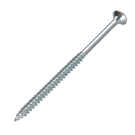 1 x Viti per legno TEKOR Testa Forata Dentellato 5X80 Filettata Su 48 T25 Zincate cut Chiodo Anti-Spacco 17
