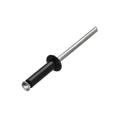 1 x Rivetto A Strappo Peel GOSTAR Barra Filettata Alluminio Acciaio Testa tonda standard 4X20 Nero