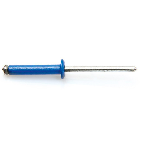 1 x Rivetto A Strappo Peel GOSTAR Barra Filettata Alluminio Acciaio Testa tonda standard 4x16 Blu