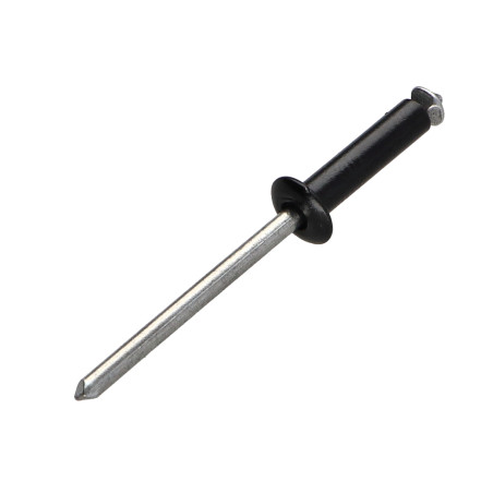 1 x Rivetto A Strappo Peel GOSTAR Barra Filettata Alluminio Acciaio Testa tonda standard 4X30 Nero