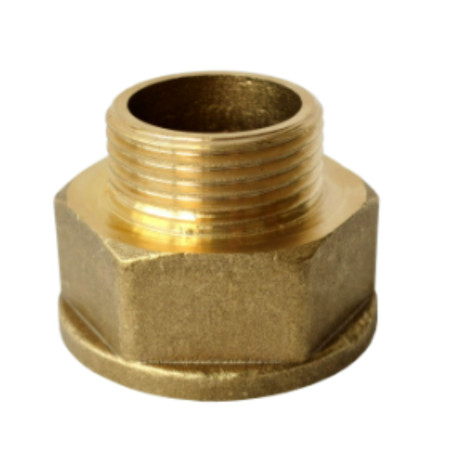 1 x Capezzolo esagonale ridotto Figura 246 Maschio/Femmina 15x21 (1/2") X 17/23 (5/8") Ottone