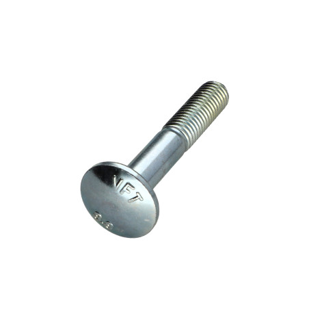 1 x Testa Poelier Con Colletto Quadrato M6X40 Filettatura Parziale Classe 8.8 Zincate