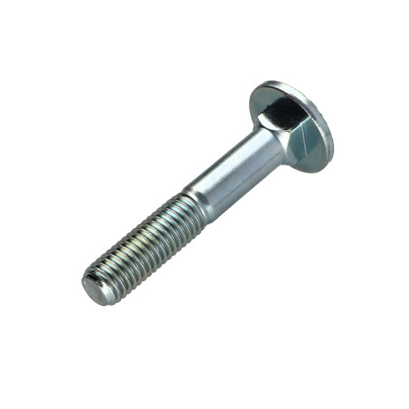 1 x Testa Poelier Con Colletto Quadrato M6X40 Filettatura Parziale Classe 8.8 Zincate