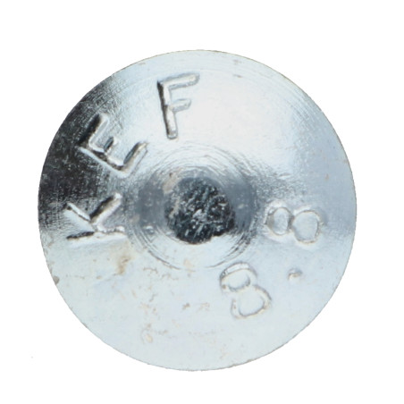 1 x Testa Poelier Con Colletto Quadrato M8X60 Filettata Su 22 Filettatura Parziale Zincate