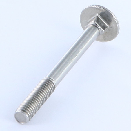 1 x Testa Poelier Con Colletto Quadrato M16X260 Filettatura Parziale Zincate