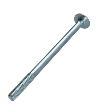 1 x Testa Poelier Con Colletto Quadrato M8X180 Filettata Su 28 Filettatura Parziale Zincate