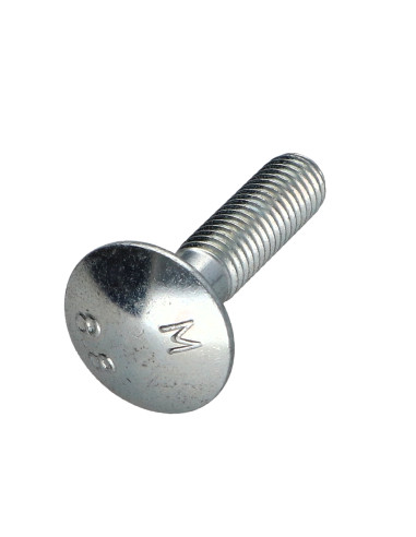 1 x Testa Poelier Con Colletto Quadrato M8X35...