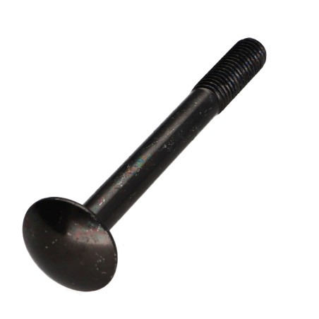 1 x Testa Poelier Con Colletto Quadrato M8X110 Filettata Su 22 Filettatura Parziale Acciaio Zincato Nero