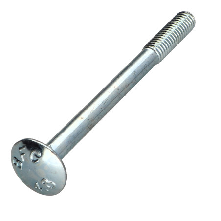 1 x Testa Poelier Con Colletto Quadrato M6X70 Filettatura Parziale Zincate