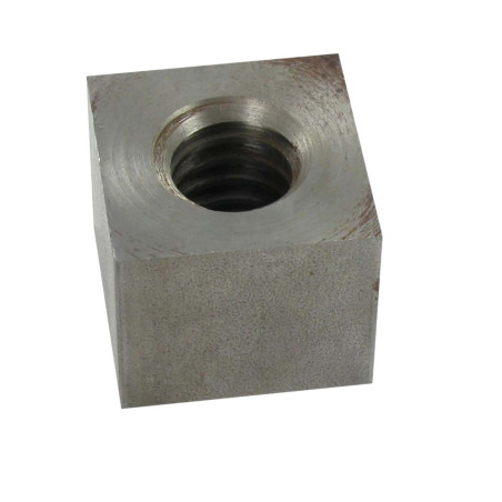 1 x Dado Quadrato VKM Testa Poelier 20X4 Trapezoidale Sinistro Acciaio Grezzo