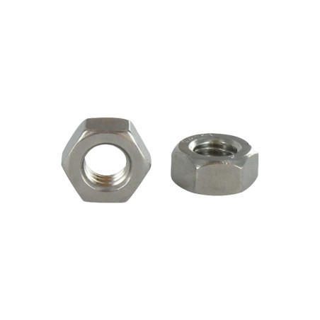 1 x Dado HUAGONAL Passo Sinistro M10 Acciaio Inox A4