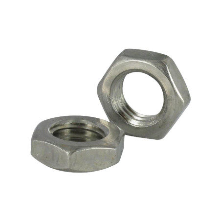 1 x Dado Esagonale Basso/Controdado Passo Sinistro M22 Acciaio Inox A2