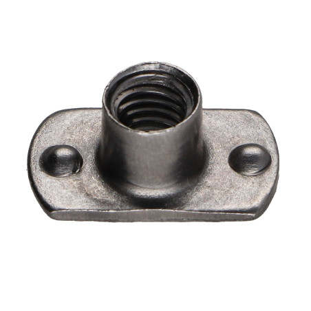 1 x Dado Cilindrico A Saldare capo interno M8 26X18 altezza 14.6 Acciaio Grezzo