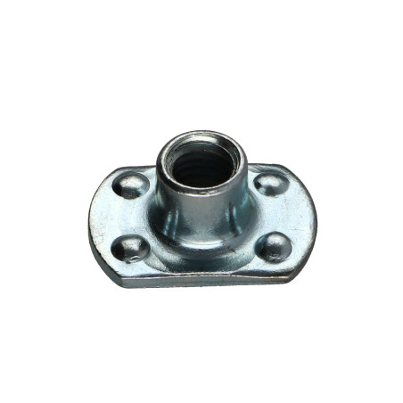 1 x Dado Cilindrico A Saldare capo interno M8 26X18 altezza 11 Zincate