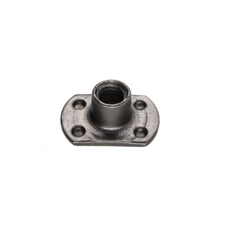 1 x Dado Cilindrico A Saldare valuta M10 26X18 altezza 12 Acciaio Grezzo