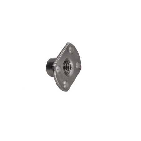 1 x Dado Cilindrico A Saldare valuta M10 26X18 altezza 12 Acciaio Grezzo