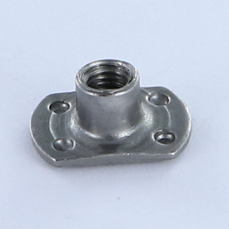 1 x Dado Cilindrico A Saldare valuta M6 19X11 altezza 7.8 Acciaio Grezzo