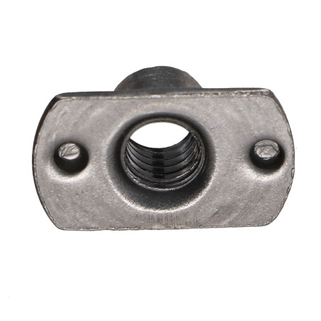 1 x Dado Cilindrico A Saldare capo interno M6 22X14 Acciaio Grezzo