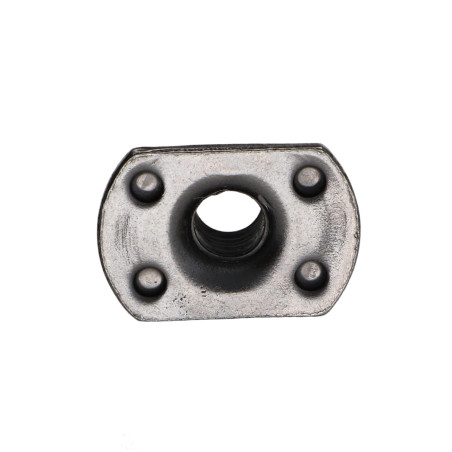 1 x Dado Cilindrico A Saldare capo interno M8 26X18 altezza 11 Acciaio Grezzo
