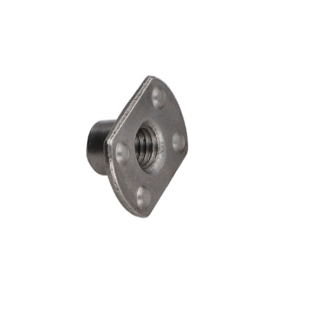 1 x Dado Cilindrico A Saldare valuta M8 26X18 altezza 8 Acciaio Grezzo
