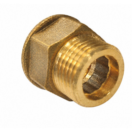 1 x Für Flachgelenk" Maschio/Femmina rinforzato 15x21 (1/2") Ottone