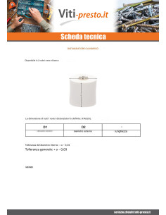 Distanziatore Cilindrica 8,7X20X20 Polietilene Nero 2