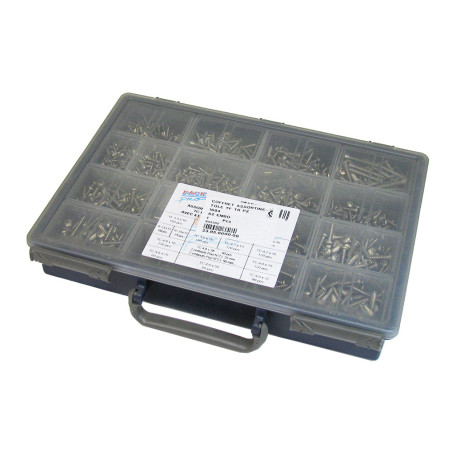 1 x Set 1684 Vite Per Lamiera Testa Forata Testa Poelier Pozy Acciaio Inox A2 Punta
