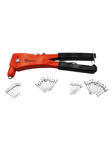 1 x Set rivettatrice manuale Con Rivetti
