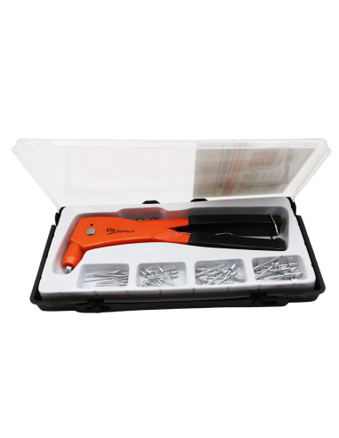 1 x Set rivettatrice manuale Con Rivetti