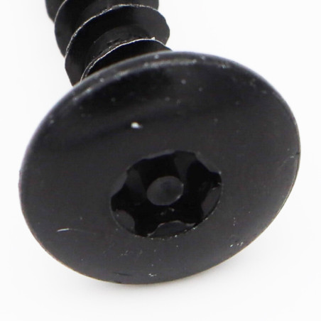 1 x Vite Bandella Di Sicurezza 6X30 Filettata Su 30 T30+TET cut Chiodo Anti-Spacco 17 Acciaio Zincato Nero
