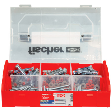 1 x Set Vite E Tassello Metallico Fischer DUOHM S